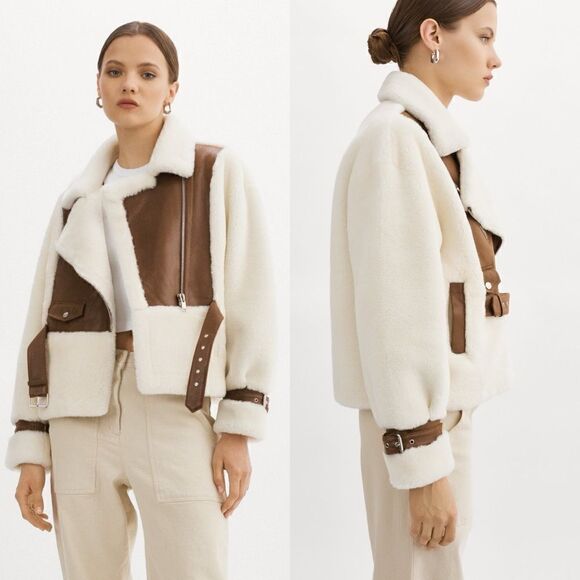 Free People x Lamarque ELODY | FAUX FUR JACKET - Picture 1 of 9